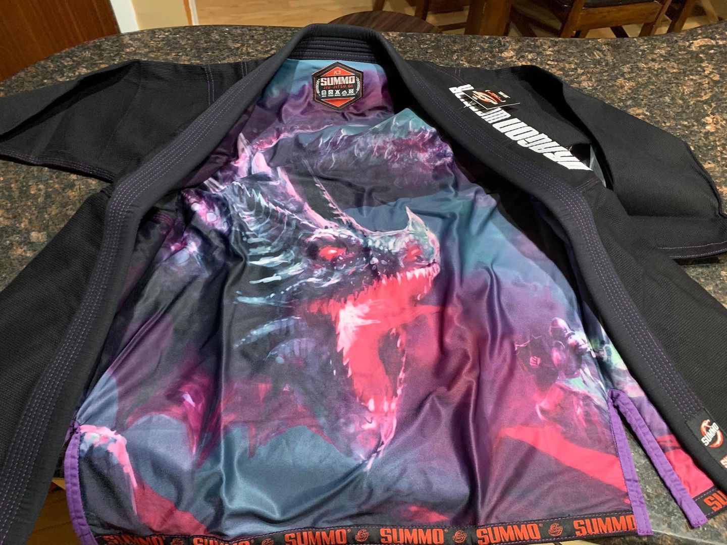 Customer photo review of Dragon Warrior Sublimation Brazilian Jiu Jitsu Gi (BJJ GI)