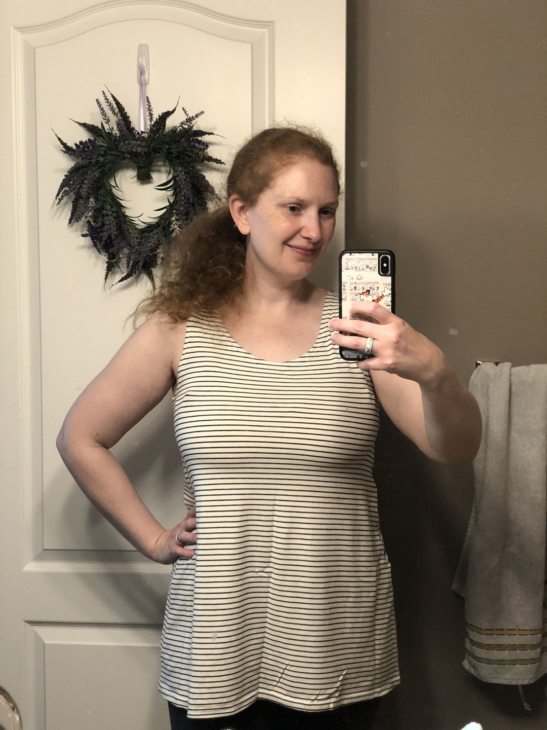 Customer photo review of *Freshly Baked* Flowy Tank - Boxing Week
