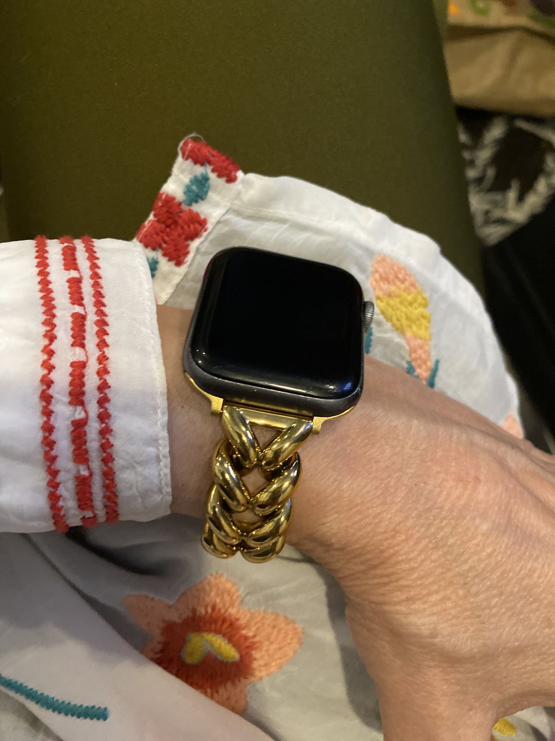 Customer photo review of Herringbone Band for the Apple Watch