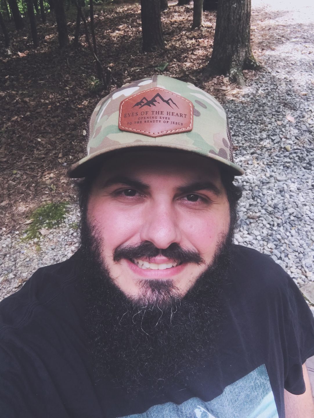 Customer photo review of Richardson 862 Camo Custom Leather Patch Hat