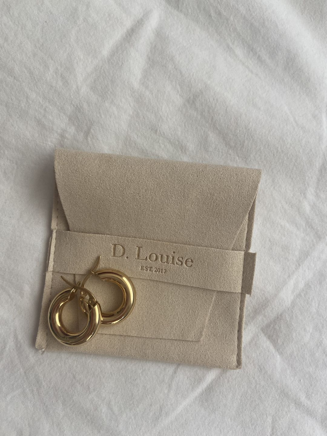 Customer photo review of Chubby Hoop Earrings