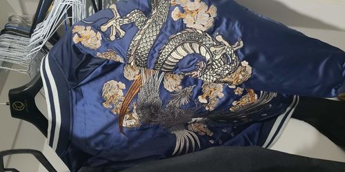 Customer photo review of Double Dragon & Phoenix Sukajan Souvenir Jacket