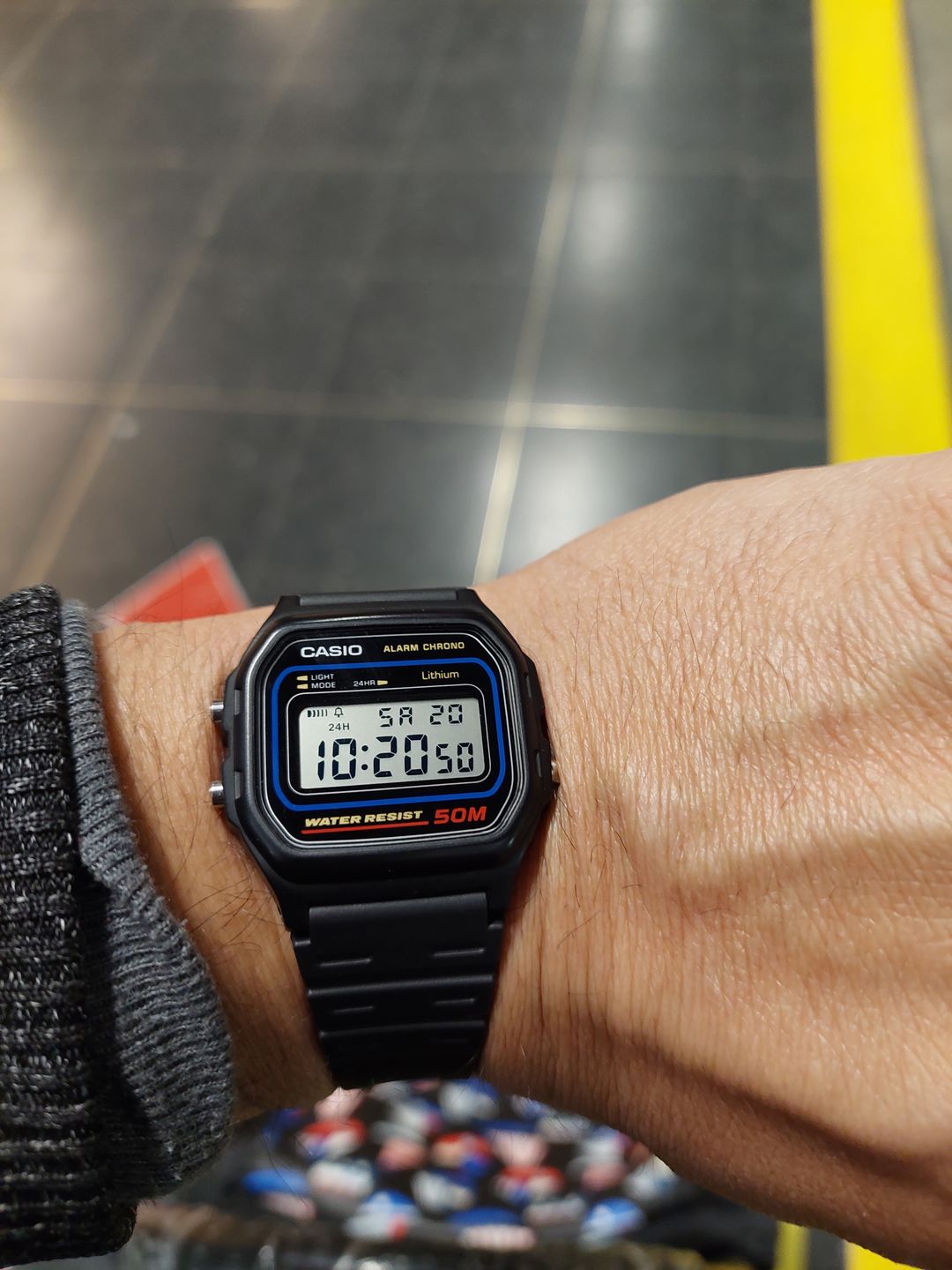 Customer photo review of Reloj Casio Vintage W-59-1VQD Azul/Negro