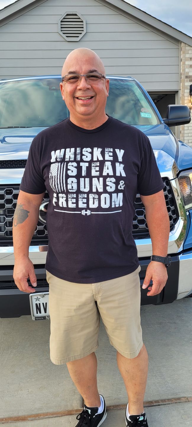 Customer photo review of Whiskey Steak Freedom Decal