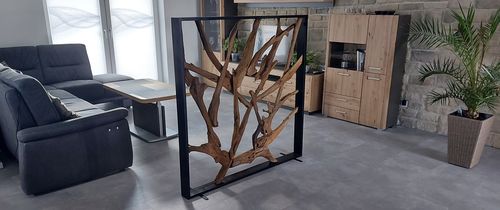 Customer photo review of MAZE Raumteiler Teakholz 140cm x 140cm