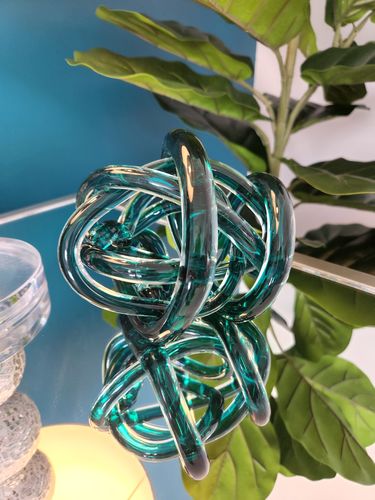 Customer photo review of Orbit Glass Knot Decor Ball