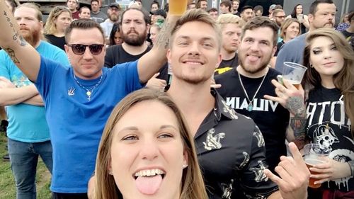 Customer photo review of Ready-For-Anything Atlas Moth Button Up Shirt - Black