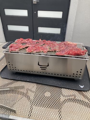 Customer photo review of YAK Hibachi Charcoal Grill