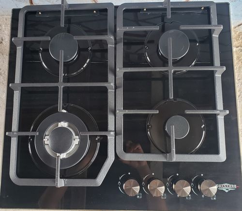 Customer photo review of Parrilla Gas Cristal Templado 4 Quemadores Estufillas Hogar