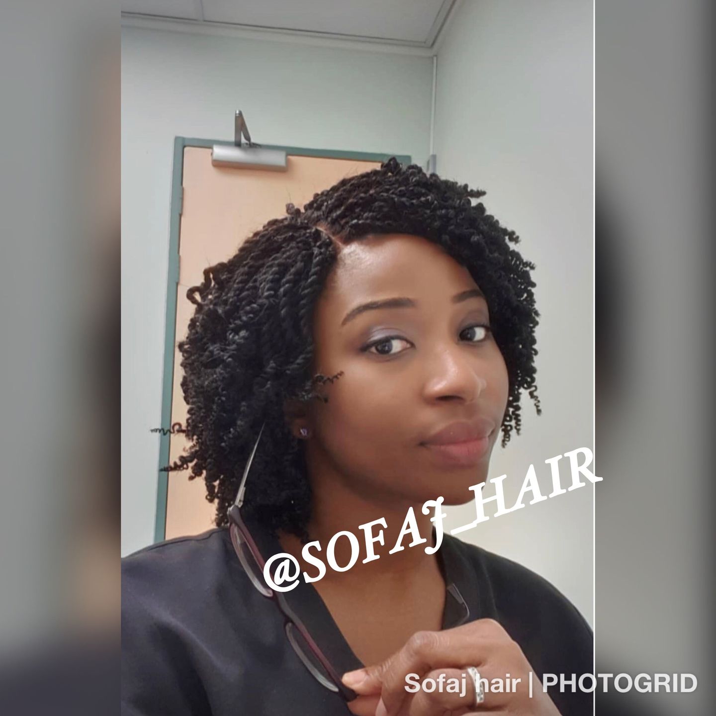 Customer photo review of Kinky Twist Wig1