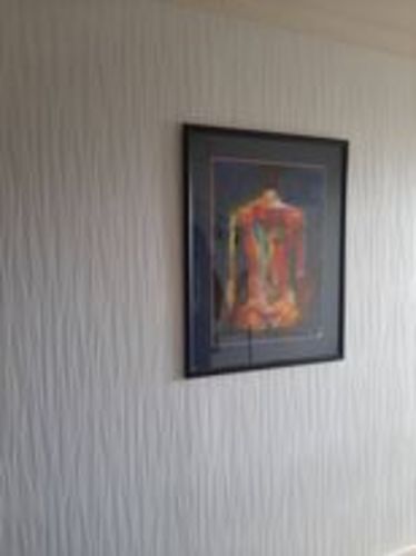 Customer photo review of Folded Paper - Anaglypta Wallpaper - Paintable