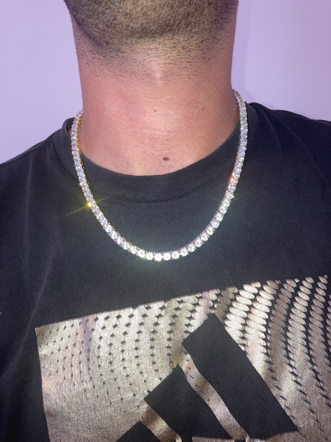 Customer photo review of ICE BREAKER. - 5MM 18K GOLD