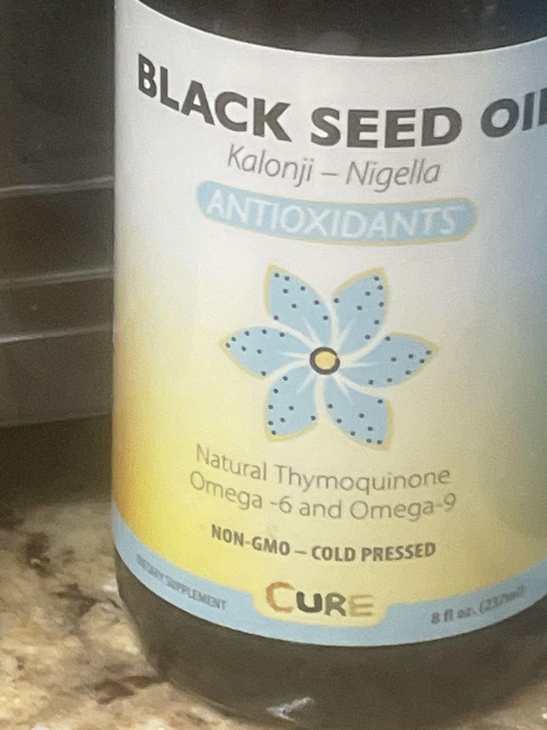 Customer photo review of Black Seed Oil - 8oz Glass Bottle