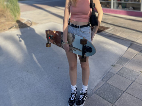 Customer photo review of Arbor Collective  Mission Groundswell 21 Complete Skateboard/ Longboard