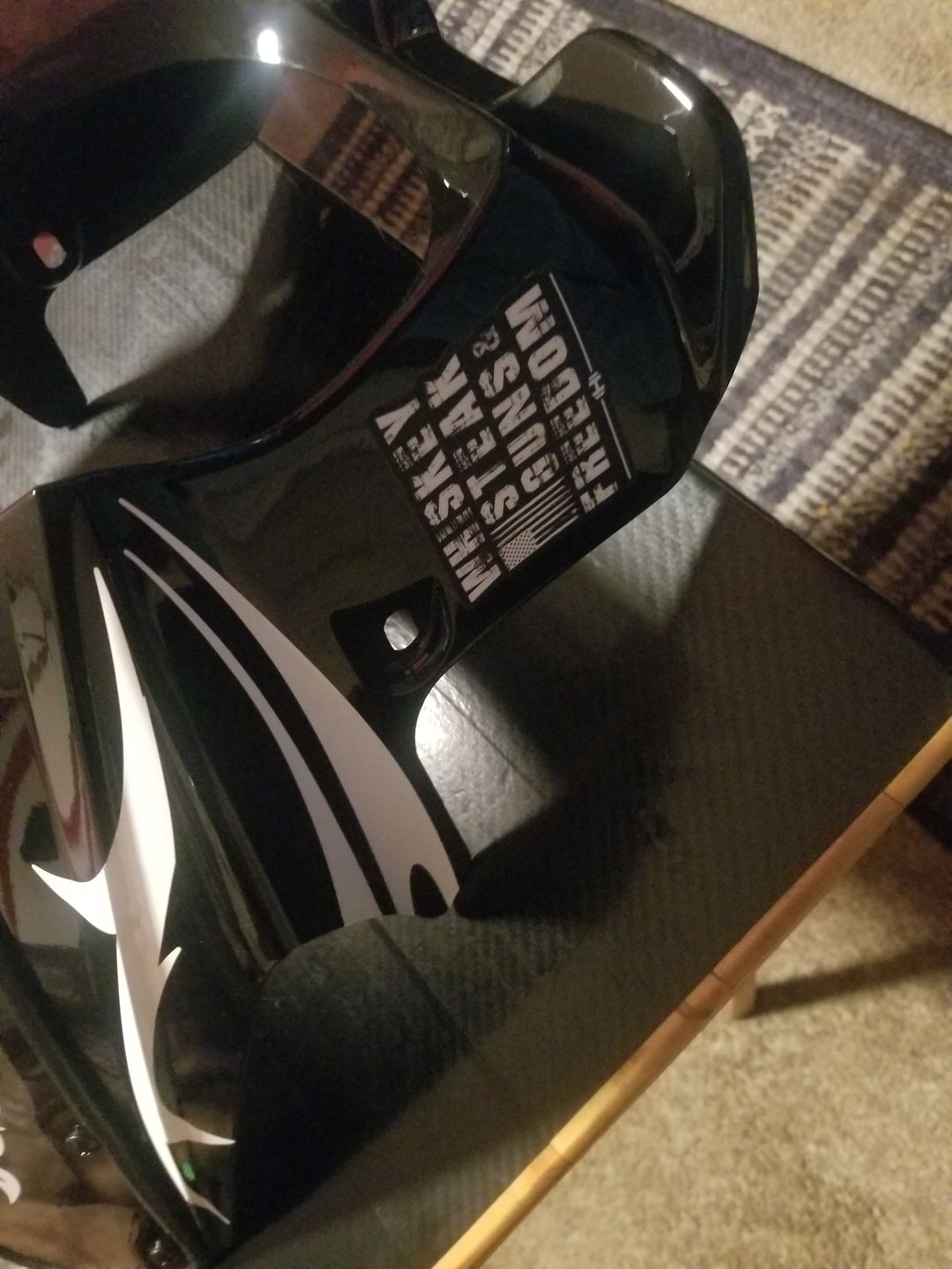Customer photo review of Whiskey Steak Freedom Decal