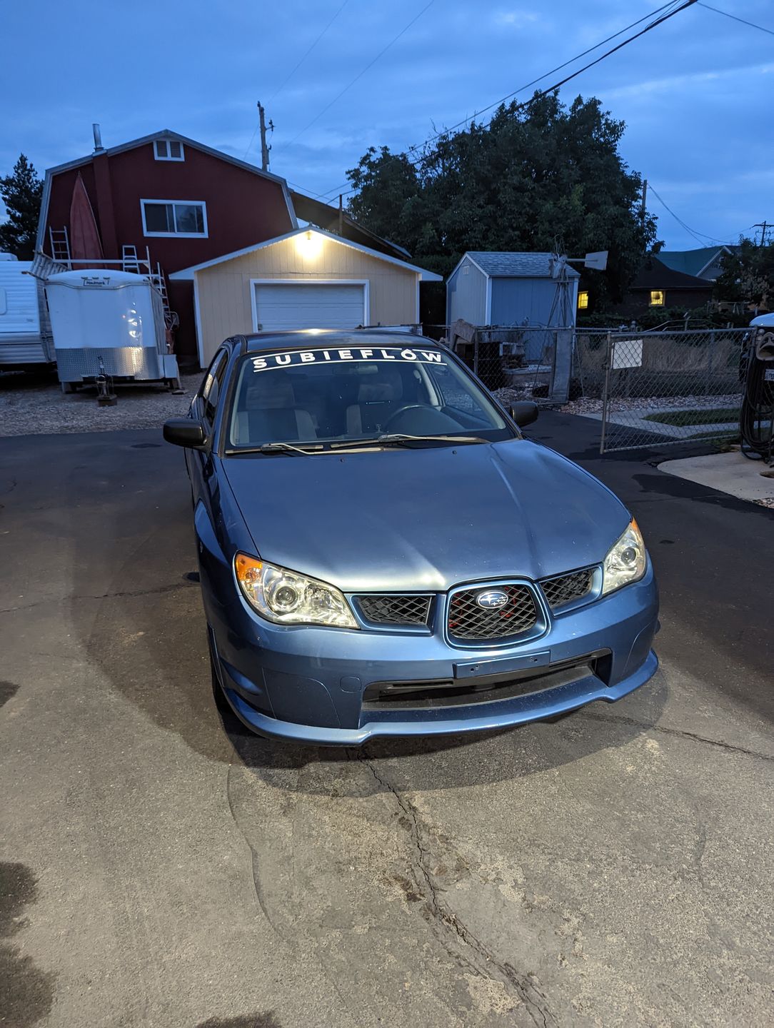 Customer photo review of SubieFlow Windshield Banners
