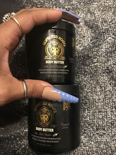 Customer photo review of Respected Roots Body Butter (Original Scent 8oz)