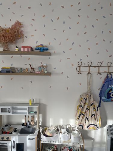 Customer photo review of 'Summer Bliss' Super Fun Dots Decal Set | 174 dots!