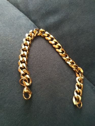 Customer photo review of GOLD CUBAN BRACELET