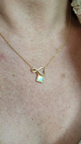 Customer photo review of Eternal Love Necklace