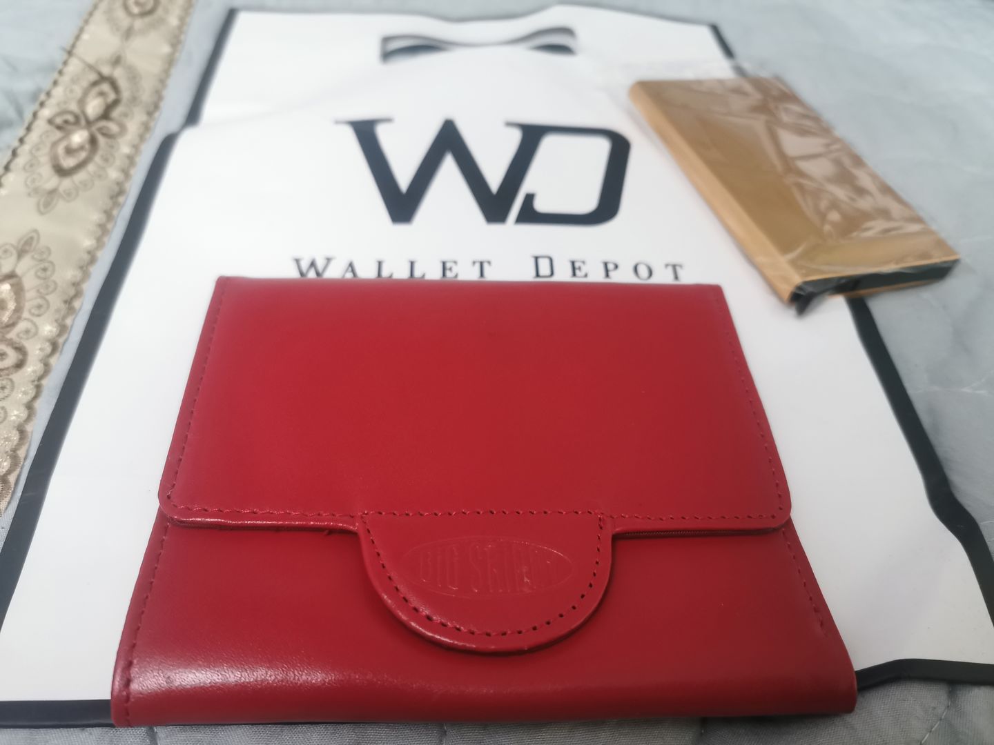 Customer photo review of Leather Trixie Cherry