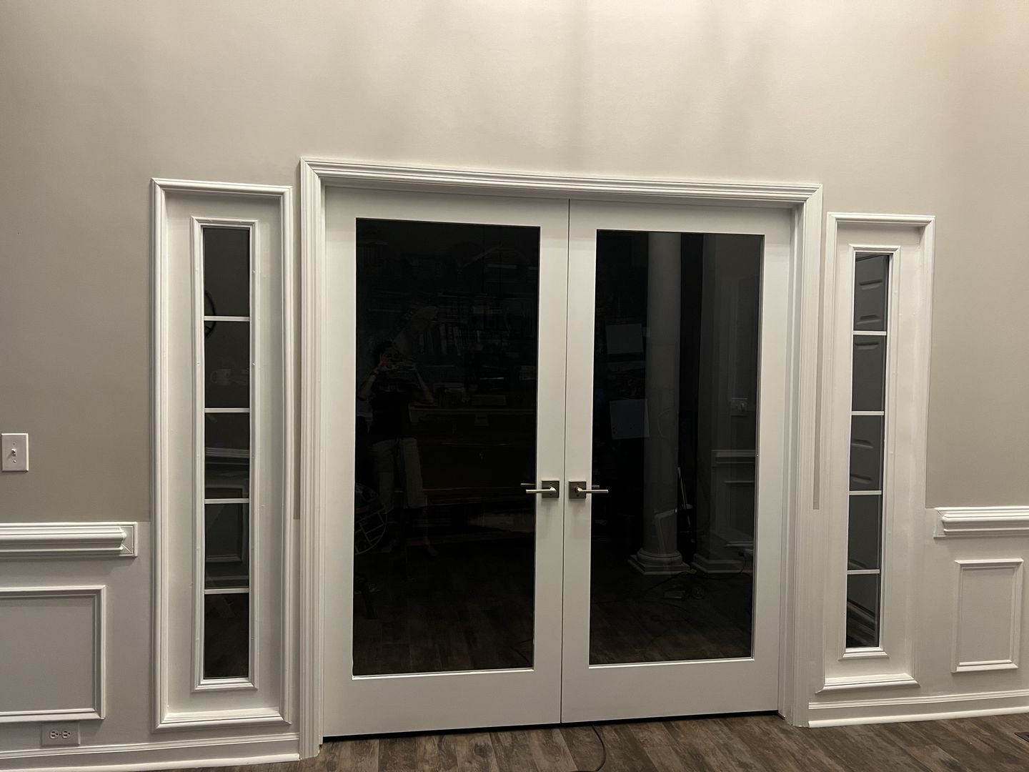 Customer photo review of Grills Between Glass 5 Lite Glass and Frame Kit (Full Sidelite 9" x 66" Frame Size)