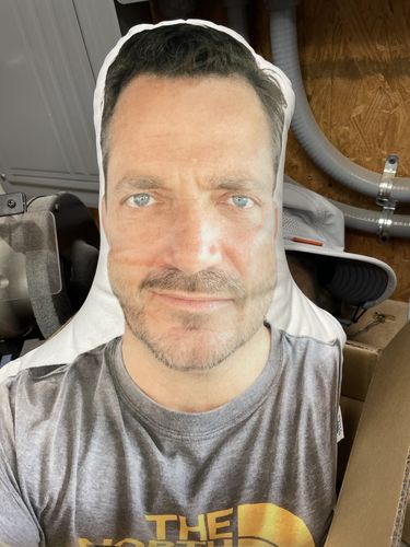Customer photo review of Create A Custom Face Pillow