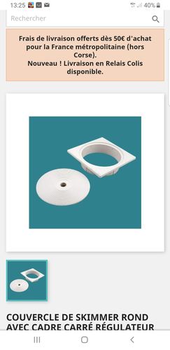 Customer photo review of Couvercle et Cadre de skimmer avec Régulateur de niveau ASTRAL