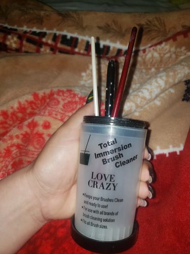 Customer photo review of Vaso Limpia Pincel