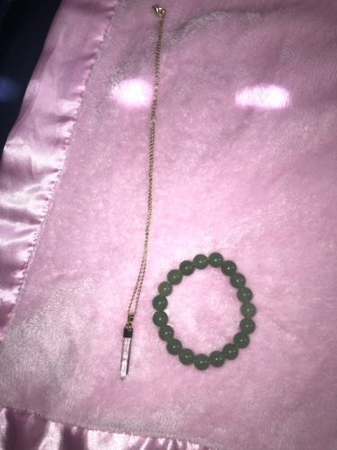 Customer photo review of Green Aventurine ~ Rich Bae Prosperity Bracelet