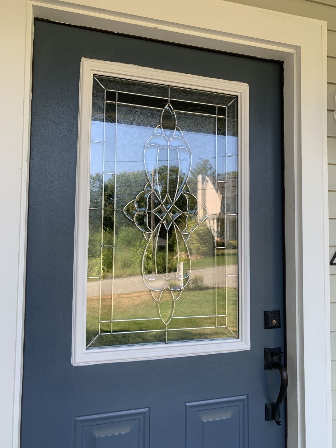 Customer photo review of Wexford Glass and Frame Kit (Half Lite 24" x 38" Frame Size)