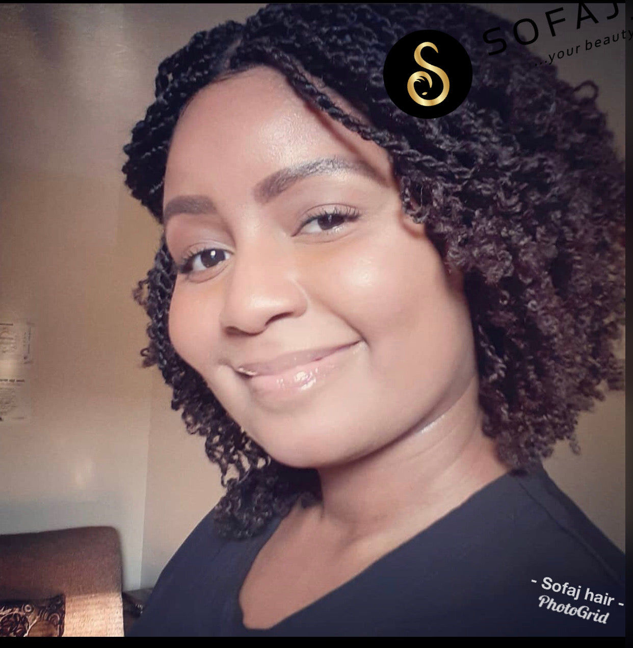 Customer photo review of Kinky twist wig 2