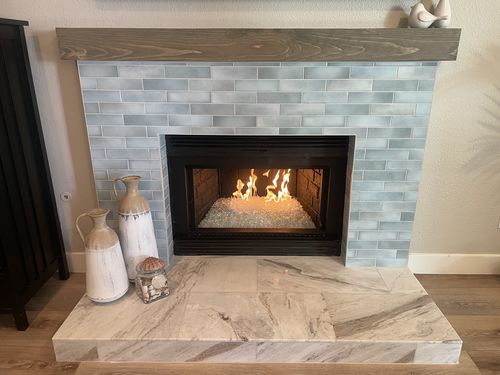 Customer photo review of Contemporary Mantels