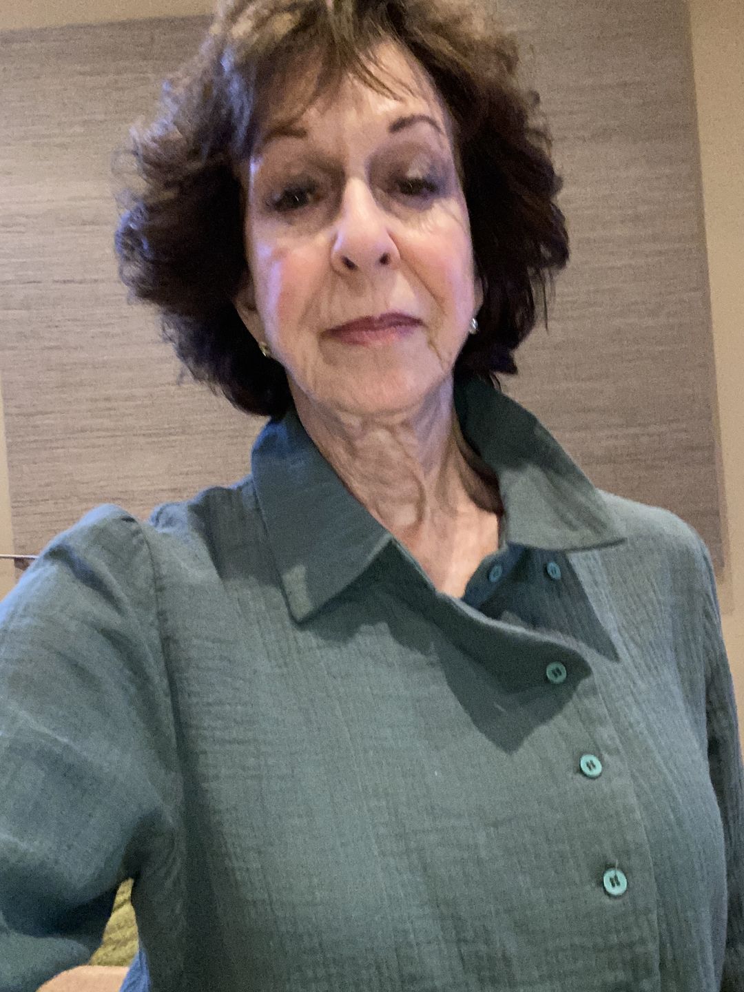 Customer photo review of Plus Size - Retro  Solid Color Long Sleeve 100% Cotton Shirt