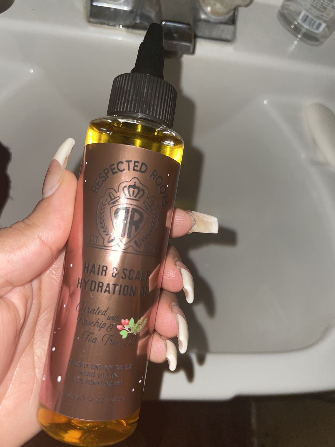Customer photo review of Hair & Scalp Hydration Oil - 25% Off!