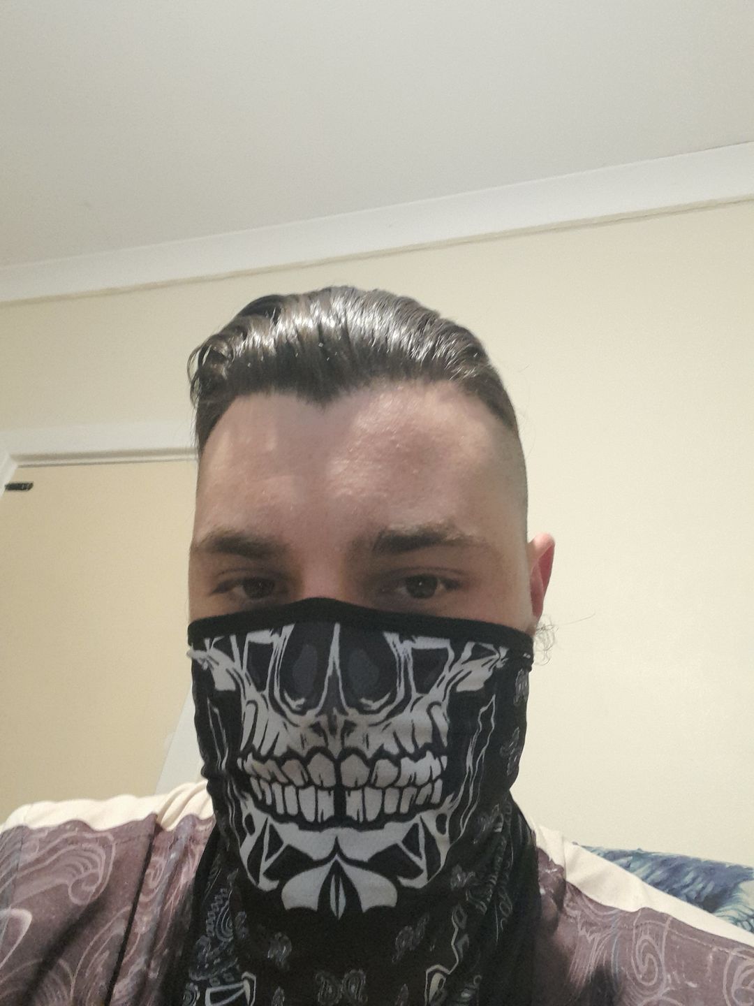 Customer photo review of Face Mask - Skull Styles