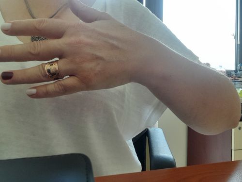 Customer photo review of Gustav Klimt The Kiss Yüzük
