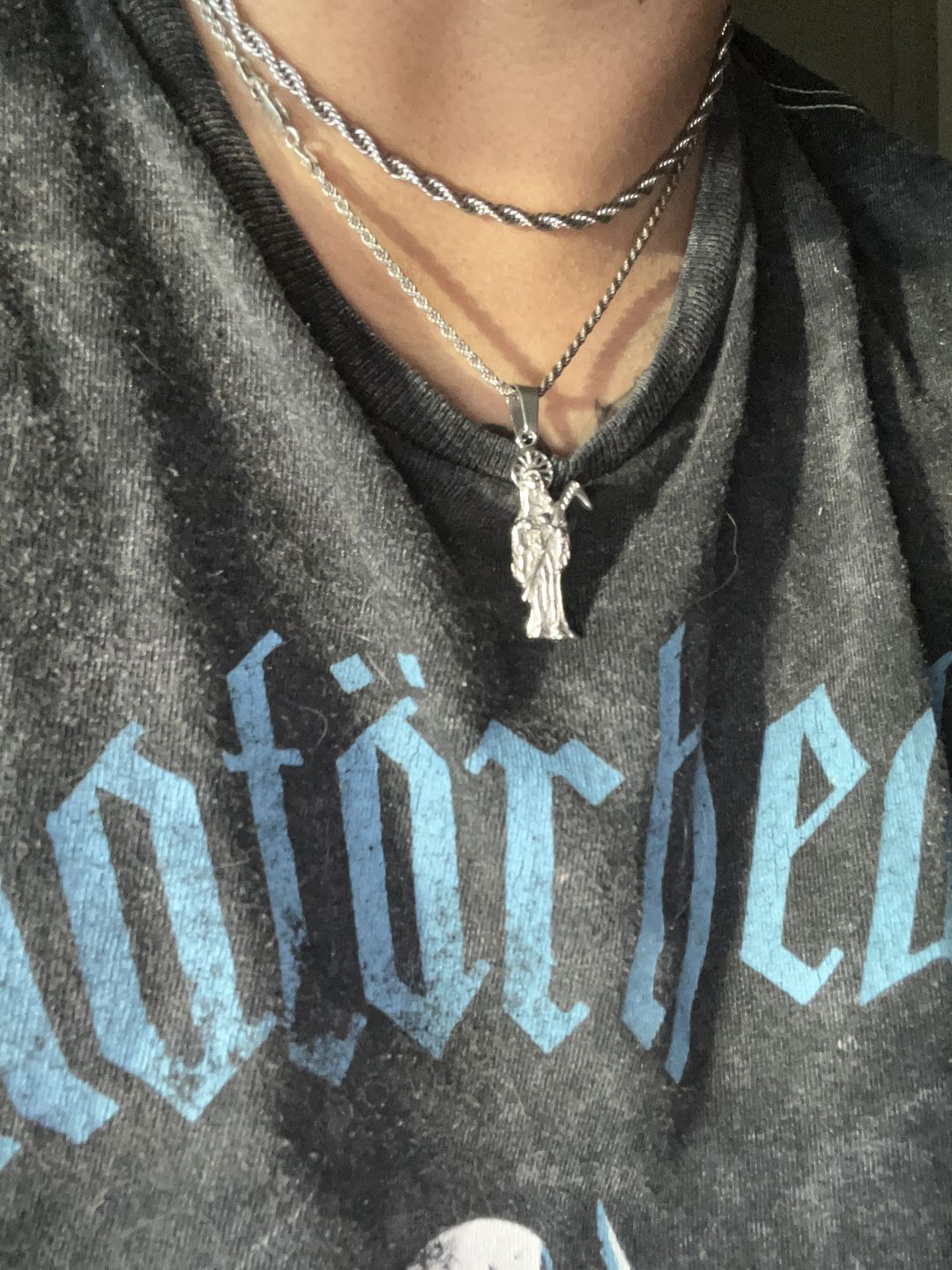 Customer photo review of SANTA MUERTE PENDANT
