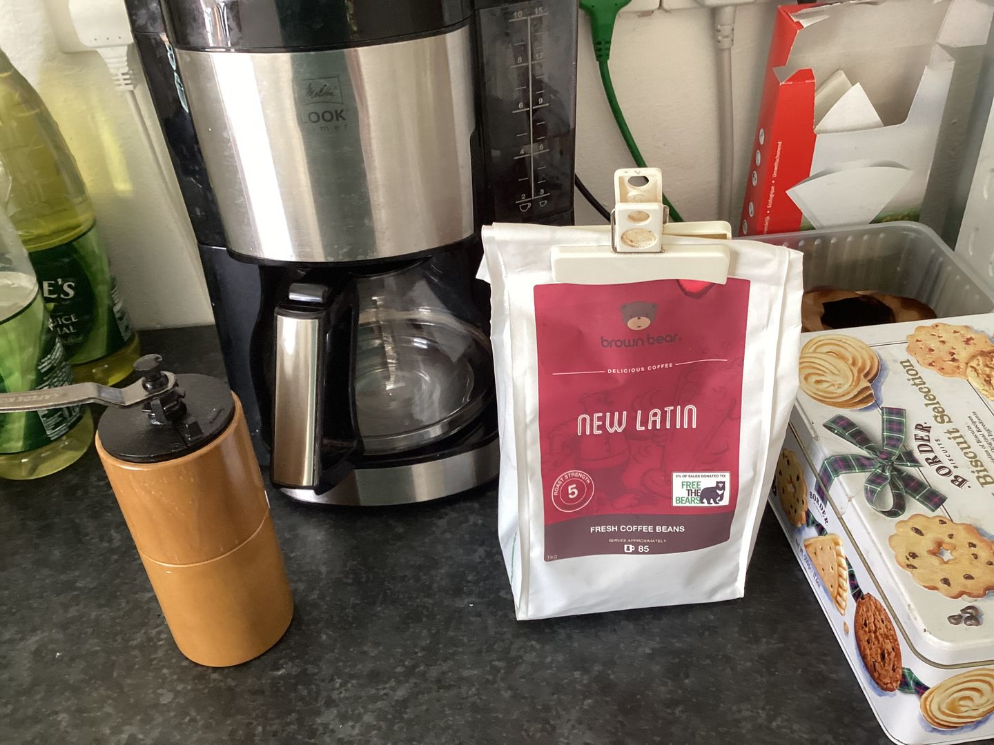 Customer photo review of New Latin Espresso Coffee, Strength 5, Dark Roast