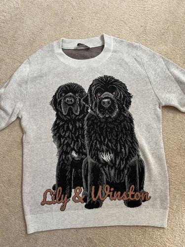 Customer photo review of Full-Body Pet Custom Sweater