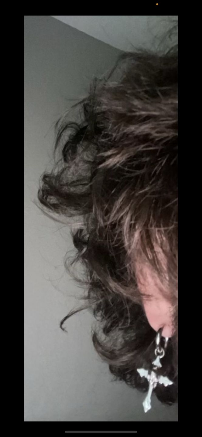 Customer photo review of DOWN YOUR THROAT EARRING