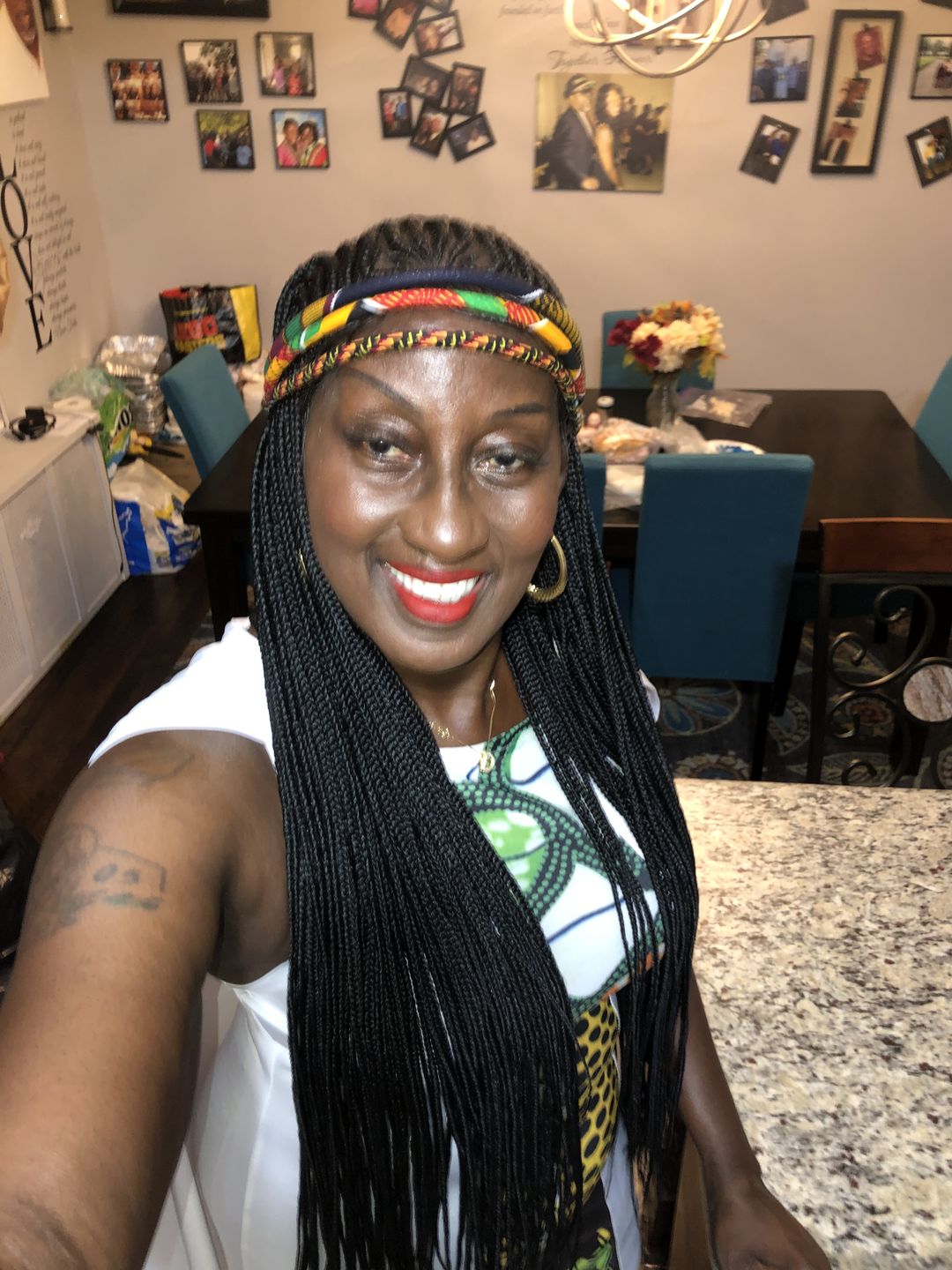 Customer photo review of Cornrow Braids 13x4 Lace Front - Wig Fab