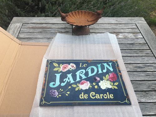 Customer photo review of Mon jardin - Outdoor-Pancarte de porte