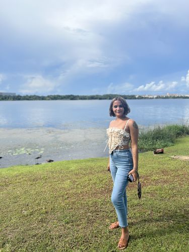 Customer photo review of Van Gogh sunflowers inspired corset