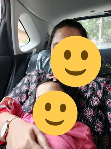 Customer photo review of Black and Red Katha Cotton Maxi