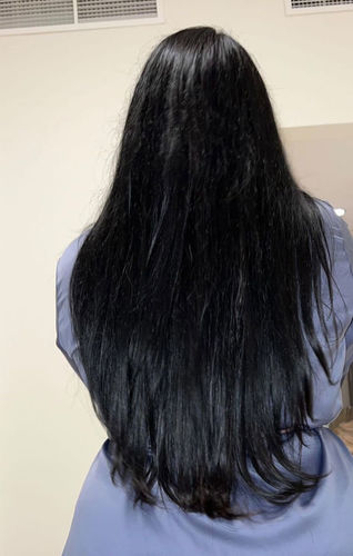 Customer photo review of Growth & Shine Hair Oil
