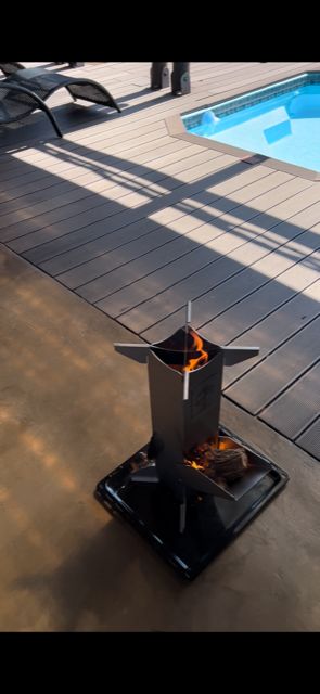 Customer photo review of BraaiPlank™ ROCKETSTOVE+