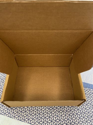 Customer photo review of Self-Locking Mailing Boxes Brown