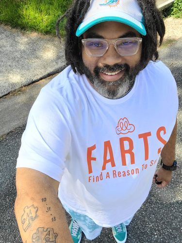 Customer photo review of FARTS - Signature Unisex Black T-shirt