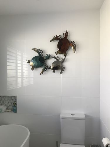 Customer photo review of Metal Wall Art 83x58 TURTLES